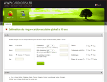 Tablet Screenshot of cardiorisk.fr